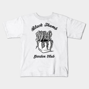 Black Thumb Garden Club Kids T-Shirt